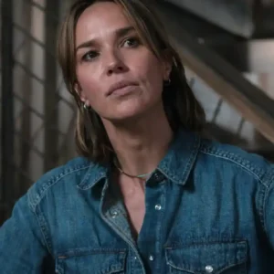 Marshals S01 Arielle Kebbel Blue Denim Jacket