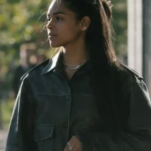 Marshals S01 Ash Santos Leather Jacket