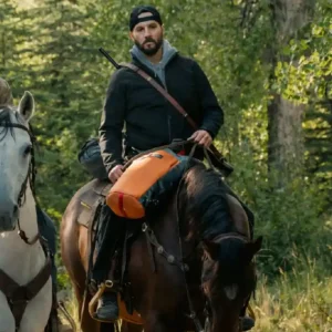 Marshals S01 Pete Calvin Black Jacket For Men