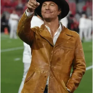 Matthew McConaughey Brown Leather Jacket