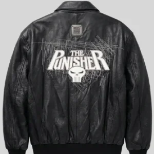 Michael Jackson The Punisher Leather Bomber Jacket