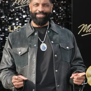 Michael Movie Premiere Deon Cole Leather Jacket For Sale