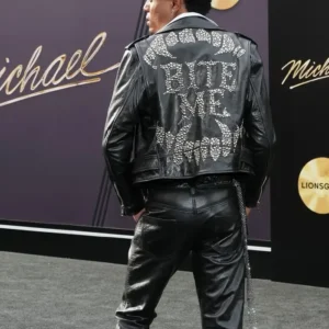 Michael Movie Premiere Tre Horton Leather Jacket For Sale