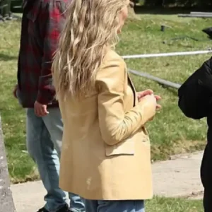 Michelle Randolph Clashing Through Leather Blazer Back Look