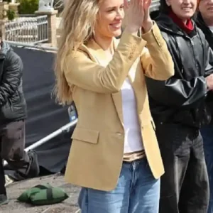 Michelle Randolph Clashing Through Leather Blazer For Women
