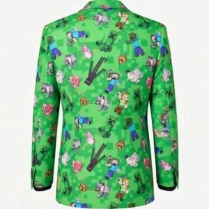 Minecraft Printed Blazer Back