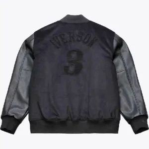 Mitchell & Ness 76ers Allen Iverson Varsity Jacket Back Look