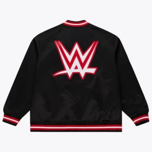 Mitchell & Ness Men's Black WrestleMania 42 Satin Full-Snap Jacket