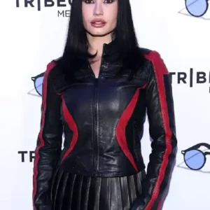 NYC 2026 Demi Lovato Leather Jacket