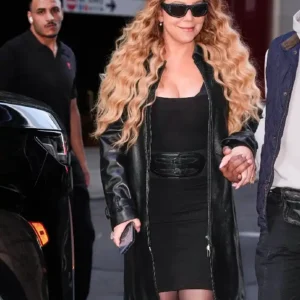 NYC 2026 Mariah Carey Leather Coat