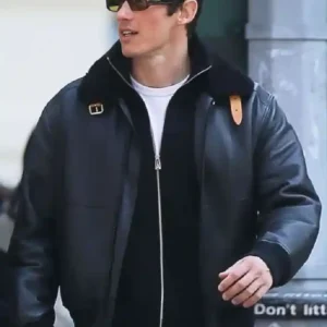 NYC Callum Turner Leather Jacket