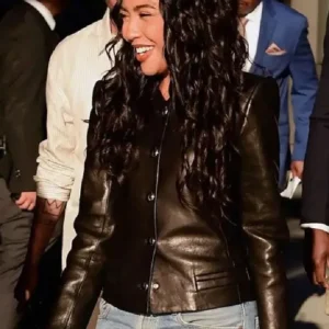 NYC Emma Grede Leather Jacket For Women
