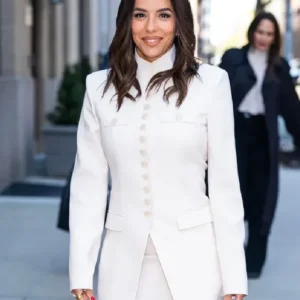 NYC Eva Longoria White Blazer