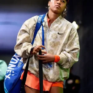 Naomi Osaka Gold Nike Bomber Jacket
