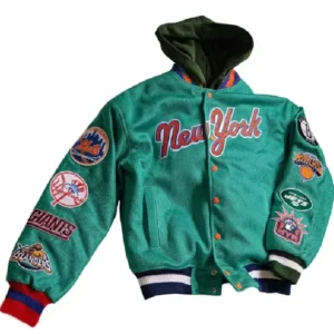 New York Sports Teams Kelly Green Jacket