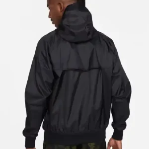Nike Sportswear Black Hooded Jacket On Sale