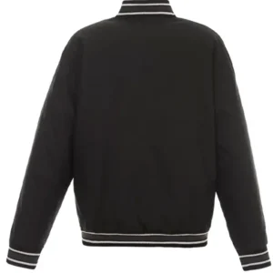 Ny Knicks Black Poly Twill Jacket Back