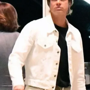 Once Upon A Time In Hollywood White Brad Pitt Jacket