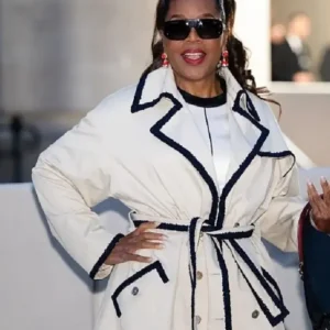 Paris Fashion Week 2026 Oprah Winfrey Trim Coat