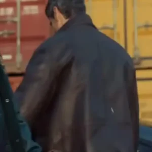 Police Per Jete Nik Xhelilaj Leather Jacket Back Look