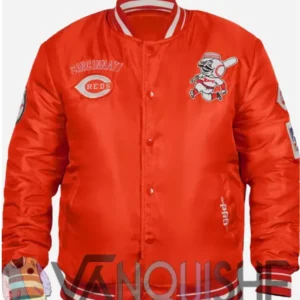 Pro Standard Cincinnati Reds Classic Satin Jacket Front