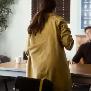 Rooster S01 Charly Clive Brown Coat Back Look