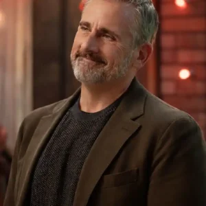 Rooster S01 Steve Carell Brown Blazer For Men