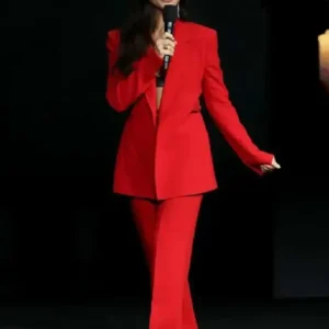 Sandra Bullock CinemaCon Red Suit For Women