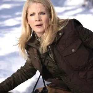 Sheriff Country S01 Kelli O’Hara Brown Quilted Vest For Women