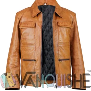 Shop Aaron Taylor-Johnson Leather Jacket
