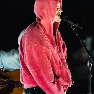 Shop Justin Bieber Coachella Pink Hoodie