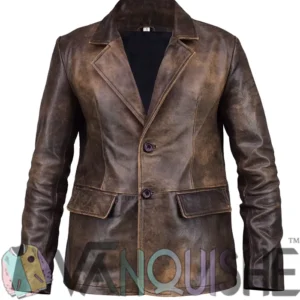 Shop NYC 2026 Lana Del Rey Brown Leather Blazer Closer