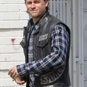 Sons of Anarchy Charlie Hunnam Leather Vest