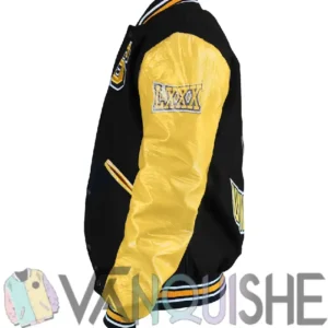 Southern University Black and Gold Varsity Jacket Side