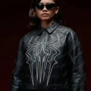 Spider Man Zendaya Leather Jacket