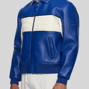 Super Spider Blue and White Racer Jacket