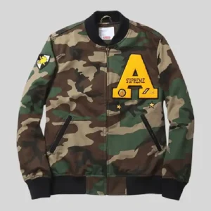 Supreme Cadet Camo Varsity Jacket