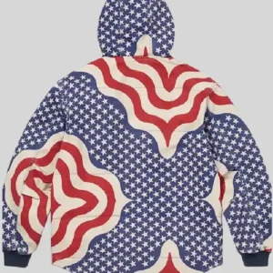 Supreme Flag Quilted Jacket Back