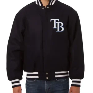 Tampa Bay Rays Full-Snap Wool Varsity Jacket