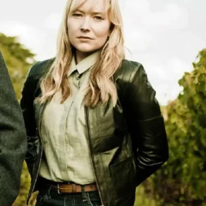 The Brokenwood Mysteries Fern Black Leather Jacket For Women