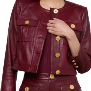 The Five S16 Host Kayleigh McEnany Maroon Jacket For Women