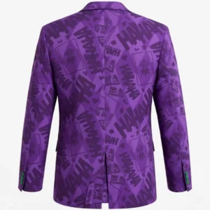 The Joker Purple Blazer Back
