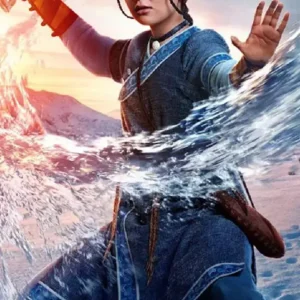 The Last Airbender 2024 Kiawentiio Avatar Blue Coat On Sale