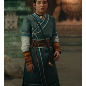 The Last Airbender 2024 Kiawentiio Avatar Blue Coat On Sale For Women