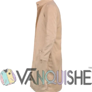 The Madison S01 Michelle Pfeiffer Beige Coat Side Look