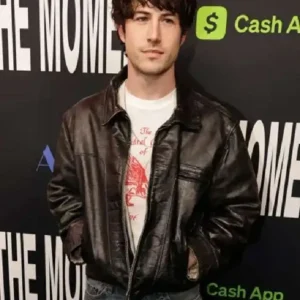The Moment 2026 Dylan Minnette Leather Jacket For Men