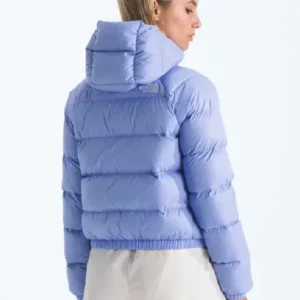The North Face Hydrenalite Down Light Purple Hoodie Jacket Back Look