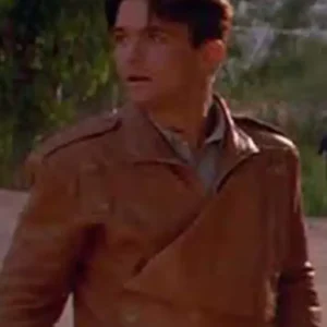 The Rocketeer Billy Campbell Leather Jacket Brown