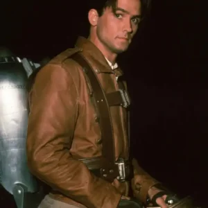 The Rocketeer Billy Campbell Leather Jacket Side Look