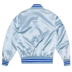 Toronto Blue Jays Baby Blue Varsity Jacket Back